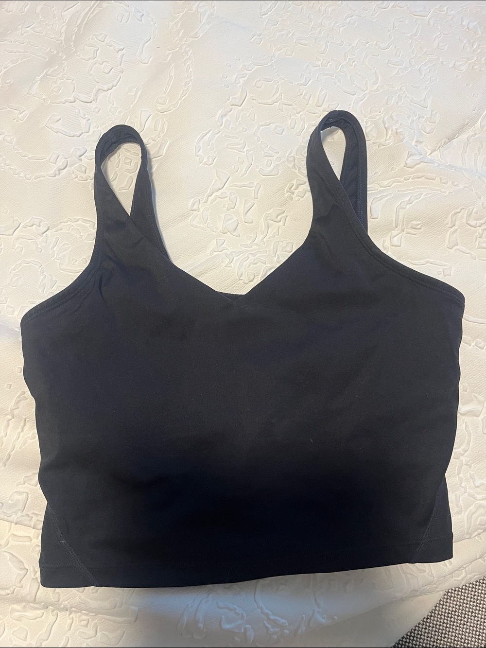 Women's Black Tank Crop